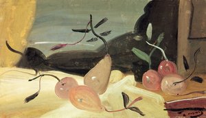 Nature morte aux poires (huile sur toile) - Andre Derain
