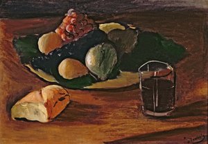 Nature morte avec un verre de vin, vers 1932 (huile sur toile) - Andre Derain