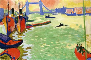 La Tamise et Tower Bridge ; The Thames and Tower Bridge - Andre Derain