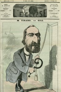 Caricature par Pierre Tirard (1827-1893), homme politique français. Couverture de « L