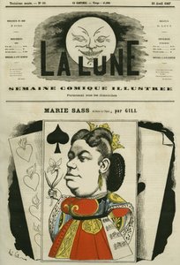 Portrait de Marie Sass, chanteuse à l