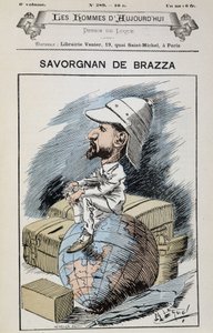 Savorgnan de Brazza - par Gill, dans "Les hommes d