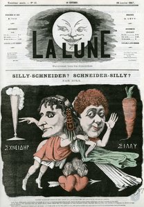 Silly-Schneider? Scheiner-Silly? , caricature d
