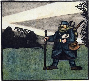 Première Guerre Mondiale 1914-1918 : Poilu. Portrait d