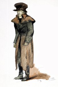 Illustration de Mare Andre (1885 - 1932) pour le roman « Le Colonel Chabert » d