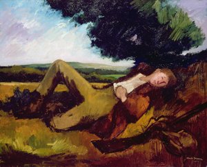 Le repos du chasseur ou Le chasseur endormi, 1929 - Andre Mare