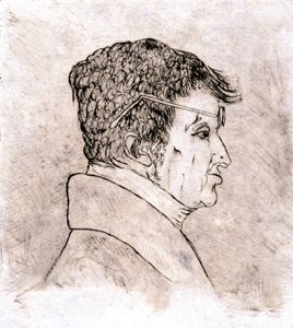 André Marie Ampère, autoportrait vers 1805-1810 (dessin)