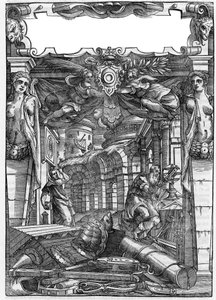 Planche tirée du livre "De architectura", traite de l