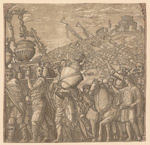 Le Triomphe de Jules César : Soldats portant des vases, 1593-99