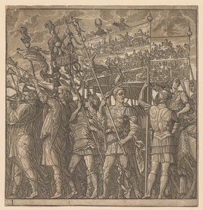 Le Triomphe de Jules César : Soldats portant les images de la guerre, 1593-99 - Andrea Andreani