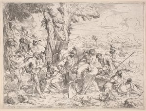 Rachel cachant les idoles de Laban - Andrea De Leone