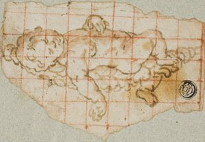 Putto avec guirlande