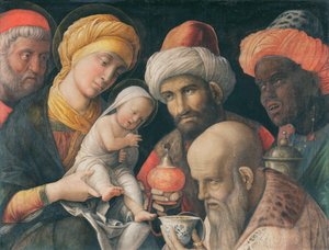 Adoration des mages, c.1495-1505 - Andrea Mantegna