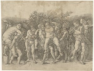 Bacchanale avec Silène - Andrea Mantegna