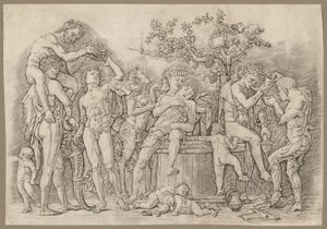 Bacchanale avec une Cuve à Vin - Andrea Mantegna