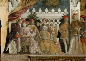 Cour de Gonzaga Fresque dans la Camera degli Sposi au Palazzo Ducale de Mantoue, 1474
