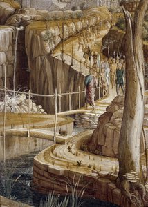 (détail) La prière au jardin des oliviers, Judas conduit les soldats à Jésus - Agonie au jardin
