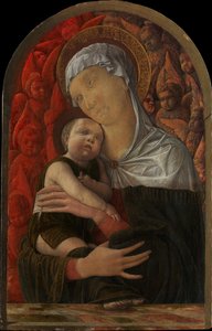 Madone et Enfant avec séraphins et chérubins, vers 1454 - Andrea Mantegna