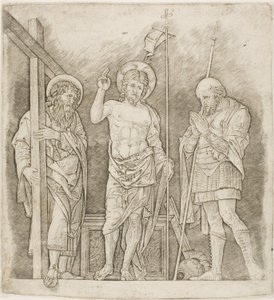 Christ ressuscité entre les saints André et Longin - Andrea Mantegna