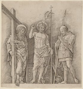 Christ Ressuscité entre Saints André et Longin