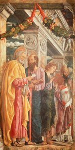 Saints Pierre et Paul et deux Saints (détail) - Andrea Mantegna