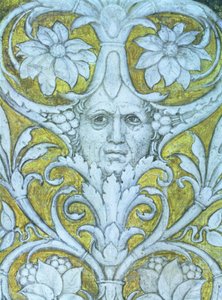 Autoportrait incorporé dans la frise décorative de la Camera degli Sposi ou Camera Picta, 1465-74 (détail)