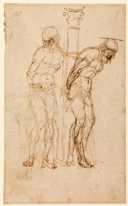 Études pour le Christ à la colonne (recto), c.1460-65 - Andrea Mantegna
