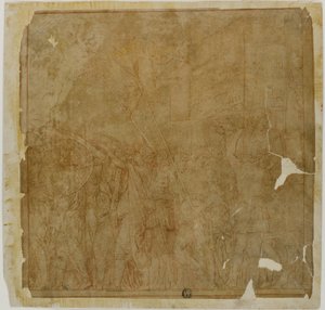 Étude pour les Triomphes de Jules César : Toile n° I - Andrea Mantegna