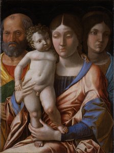 La Sainte Famille avec un saint, 1495