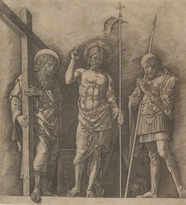 Le Christ Ressuscité entre Saint André et Saint Longin, vers 1472 - Andrea Mantegna