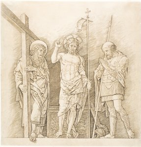 Le Christ ressuscité entre les saints André et Longin