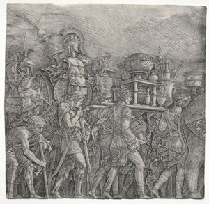 Les Triomphes de César : Les Porteurs de Corselet, vers 1495
