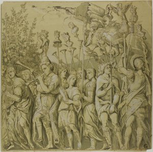 Triomphes de Jules César : Toile n° VII - Andrea Mantegna