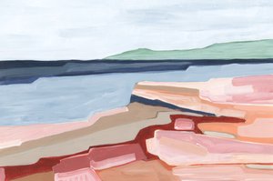 Couches de terre, 2023 (acrylique sur papier)