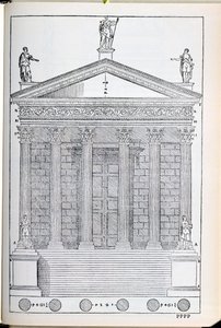 Élévation du Temple de Nîmes, illustration d
