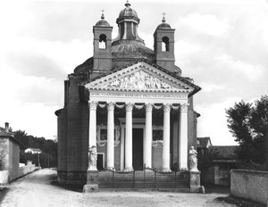 Façade du Tempietto de la Villa Barbaro, construite 1580-84