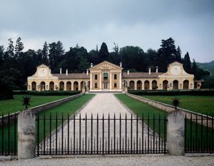 Vue de la villa Barbaro ou Volpi