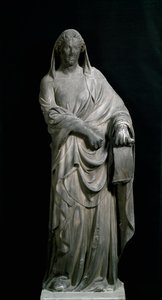 Sibylle de Tibur, du clocher. Sculpture en marbre