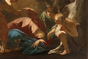 Milan, Église de San Francesco da Paola, Andrea Pozzo, Les Anges soutiennent Jésus dans le Jardin de Gethsémani