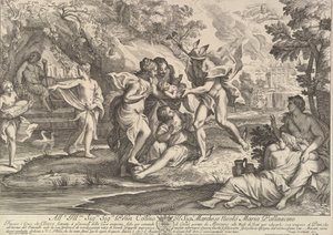 Bacchus enfant confié par Mercure aux soins des nymphes