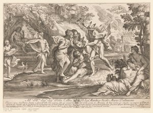 Mercure donne Bacchus aux nymphes de Nysa