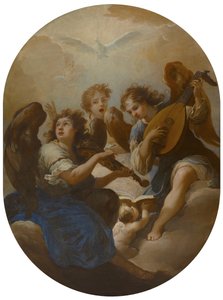 Trois anges musiciens, avant 1720 - Andrea Procaccini