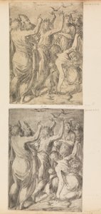 Moïse montrant les cailles aux Israélites, vers 1545