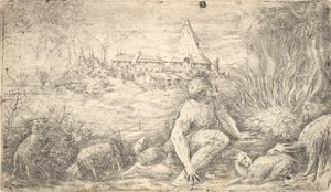Moïse et le buisson ardent - Andrea Schiavone