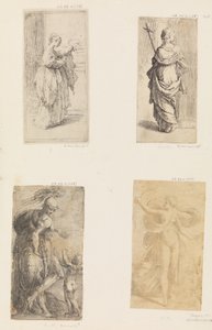 Deux femmes, Mars et Cupidon, Diane - Andrea Schiavone