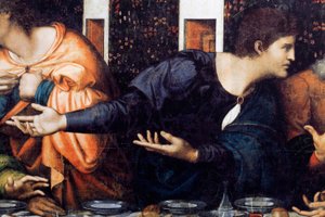 Abbaye de Tongerlo. Peinture. La Cène. 1506-1507. (détail)