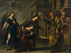 La bénédiction de Raguel à sa fille Sarah avant de quitter Ecbatane avec Tobias, vers 1640