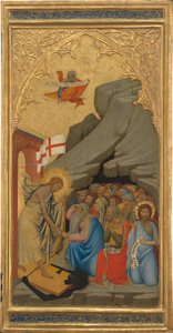 Scènes de la Passion du Christ : La descente aux limbes [panneau droit] - Andrea Vanni