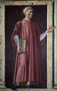 Dante Alighieri de la série Villa Carducci des hommes et femmes célèbres, c.1450