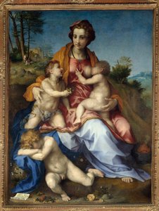 Charité Peinture par Andrea del Sarto 1518 Paris